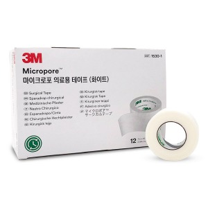 3M 마이크로포 의료용테이프(화이트) 1530-0 1/2&quot;(24롤/통)